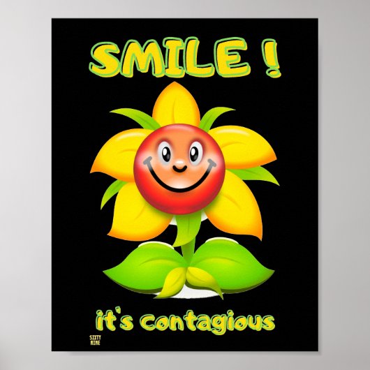 grappig poster "SMILE" (Voorkant)