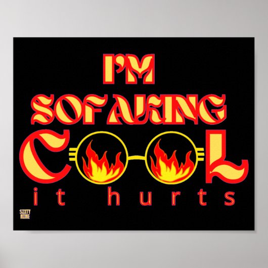 grappig poster "SOFAKING COOL" (Voorkant)
