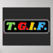 grappig poster "TGIF" (Voorkant)