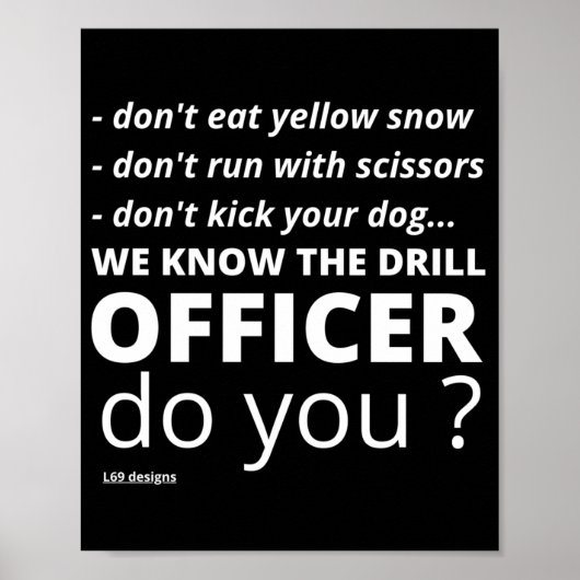 grappig poster "WE KENNEN DE DRILL" (Voorkant)