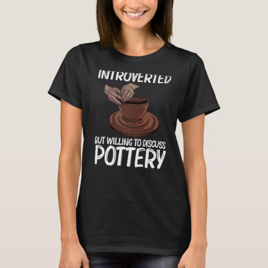 Grappig potentieel voor mannen om keramisch artist t-shirt (Voorkant)