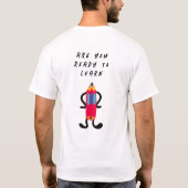 Grappig potlood t-shirt (Achterkant)