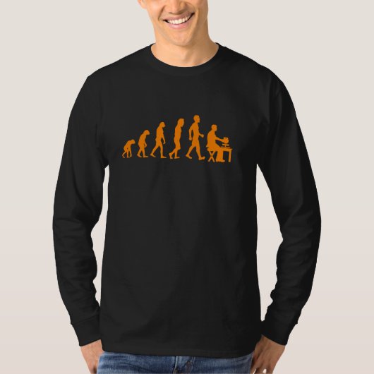 Grappig potlood voor mannen om pottenbakken te koe t-shirt (Voorkant)