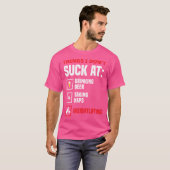 Grappig powerlifting gewichtheffen t-shirt (Voorkant volledig)