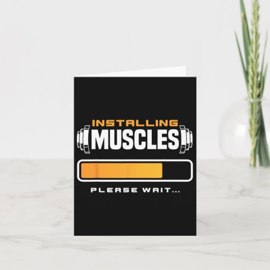 Grappig Powerlifting Gewichtstraining Lifting Kaart (Voorkant)