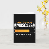 Grappig Powerlifting Gewichtstraining Lifting Kaart (Gele Bloem)