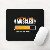Grappig Powerlifting Gewichtstraining Lifting Muismat (Met muis)