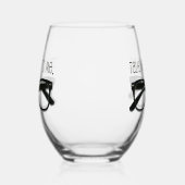 Grappig, praat nerdy tegen me 🍷 wijnglas zonder voet (Links)