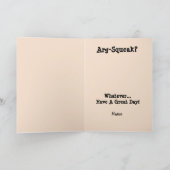 Grappig praten als een piraat-piraat-kaart feestdagen kaart (Binnen)