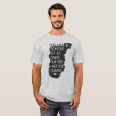 Grappig praten met stoute mensen t-shirt (Voorkant volledig)