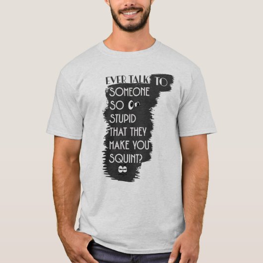 Grappig praten met stoute mensen t-shirt (Voorkant)