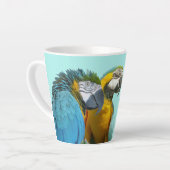Grappig praten over Parrots Cust. BG Blue Latte Mo Mok (Linkerhoek)