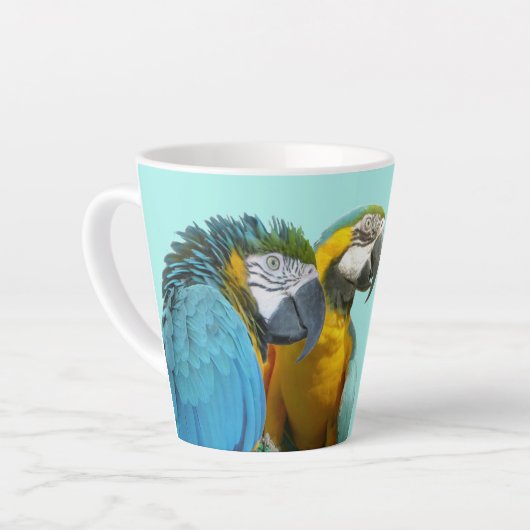 Grappig praten over Parrots Cust. BG Blue Latte Mo Mok (Linkerhoek)