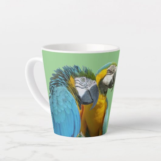 Grappig praten over Parrots Cust. BG Green Latte M Mok (Linkerhoek)