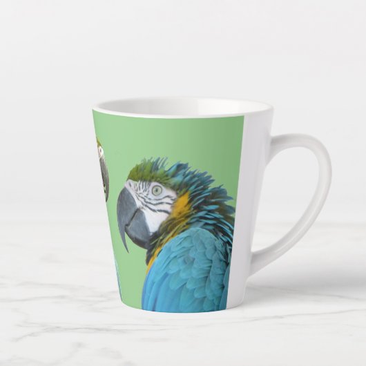 Grappig praten over Parrots Cust. BG Green Latte M Mok (Rechts)