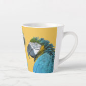 Grappig praten over Parrots Cust. BG Latte Mok (Rechts)