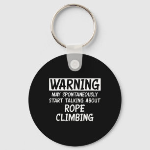 Grappig Praten Over Touwklimmen Sleutelhanger