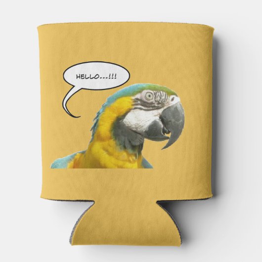 Grappig Praten Parrot  Koelbox Blikjeskoeler (Achterkant)