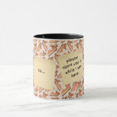 Grappig praten pompoen taart stukken tweekleurig mok (Midden)