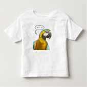 Grappig pratende papegaai peuter T-shirt (Voorkant)