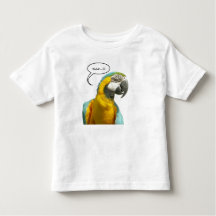 Grappig pratende papegaai peuter T-shirt