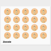 Grappig Pre-K Afstuderen Donut Preschool Afstudere Ronde Sticker (Vel)