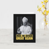 Grappig President dat Trump de volgende paus wil z Kaart (Gele Bloem)