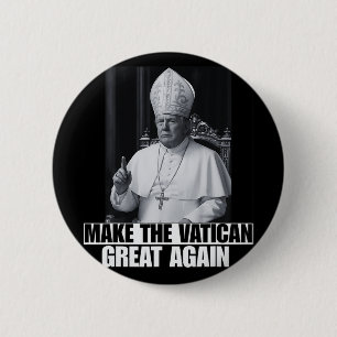Grappig President dat Trump de volgende paus wil z Ronde Button 5,7 Cm