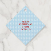 Grappig President Donald Trump Christmas Yuuge Gif Bedankjes Labels (Achterkant)