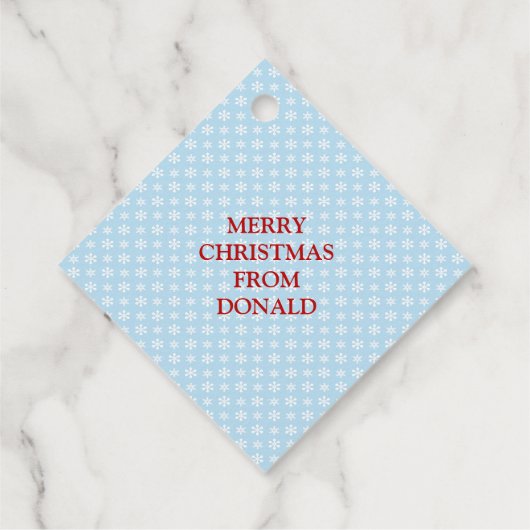 Grappig President Donald Trump Christmas Yuuge Gif Bedankjes Labels (Achterkant)