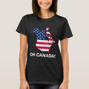 Grappig President Donald Trump Oh Canada Verenigde T-shirt