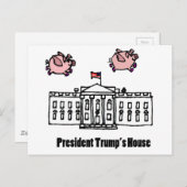Grappig President Trump als varkens Cartoons Briefkaart (Voorkant / Achterkant)