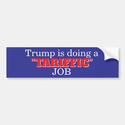 Grappig President Trump Bumpersticker (Voorkant)