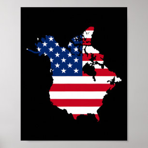 Grappig President Trump Gezegde Oh Canada Kaart Am Poster