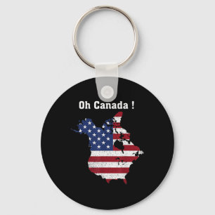 Grappig President Trump Gezegde Oh Canada Kaart Am Sleutelhanger