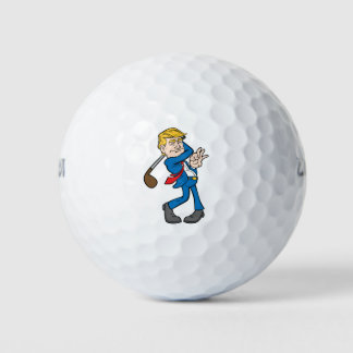 Grappig President Trump Golf Swing Gift Golfballen