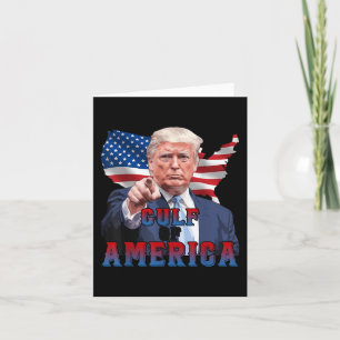 Grappig President Trump Golf van Amerika Vlag van Kaart