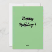 Grappig Prettig kerstfeest Kerstman op zomerse sur Feestdagenkaart (Achterkant)