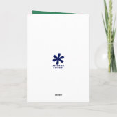 Grappig, prettig kerstfeest met een wolharige mamm feestdagen kaart (Achterkant)