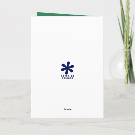 Grappig, prettig kerstfeest met een wolharige mamm feestdagen kaart (Achterkant)