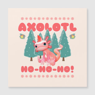 Grappig Prettig Kerstmis Axolotl Ho-Ho-Ho!