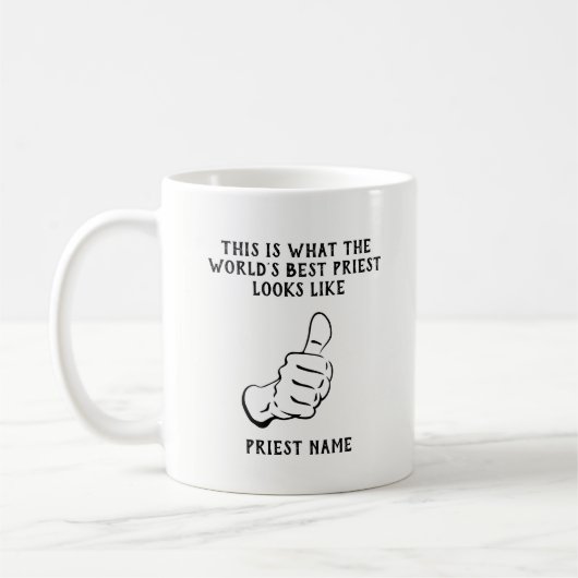Grappig Priester Cadeau Werelds BEST Uitstekend Nu Koffiemok (Links)