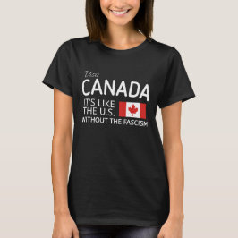 Grappig Pro Canada T-shirt, het is als de VS zonde T-shirt