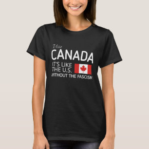 Grappig Pro Canada T-shirt, het is als de VS zonde T-shirt