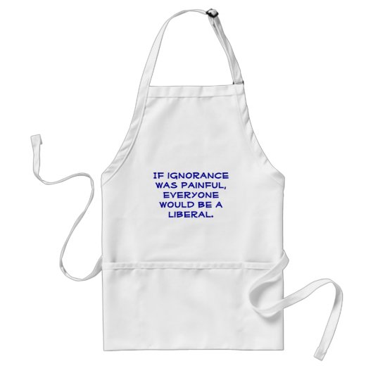 Grappig, pro-liberaal apron. standaard schort (Voorkant)