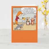 Grappig proberen om Puppies eng te maken Kaart (Gele Bloem)