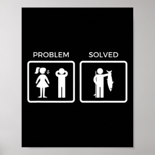 Grappig probleem opgelost Gevist Poster