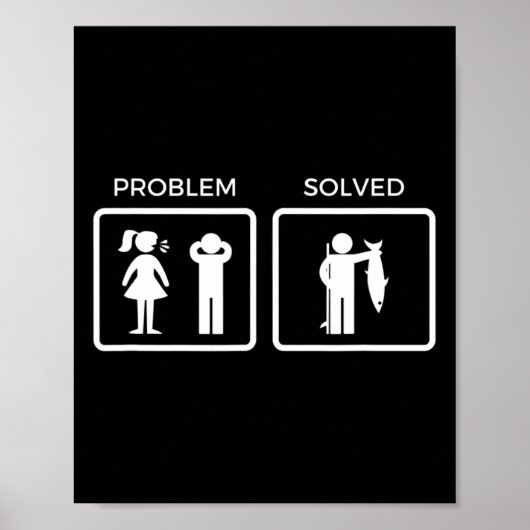 Grappig probleem opgelost Gevist Poster (Voorkant)
