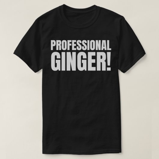 Grappig professioneel gember en roodharig rood haa t-shirt (Design voorkant)