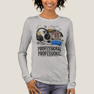 Grappig professioneel WFH-shirt met lange mouwen v Tri-Blend Shirt
